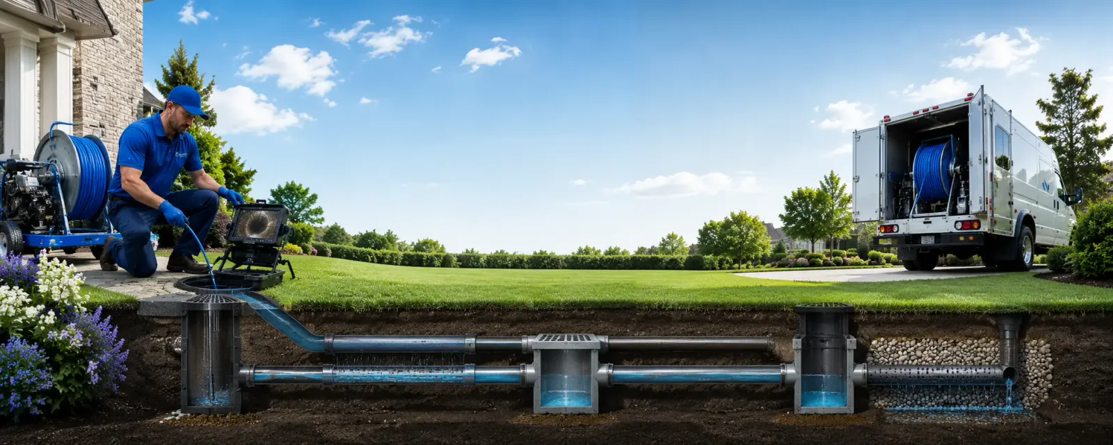 Outdoor drain cleaning information for Morris Plains, NJ